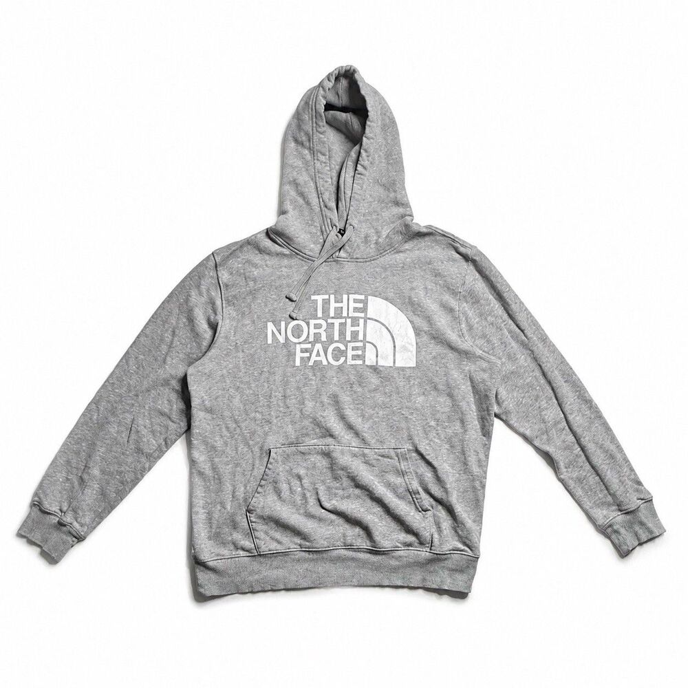 The North Face Men’s Gray Logo Pullover Hoodie Size Large